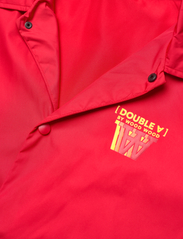 Double A by Wood Wood - Ali stacked logo coach jacket - mænd - apple red - 2