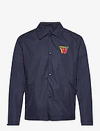 Ali stacked logo coach jacket - NAVY
