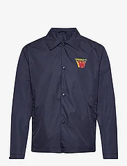 Double A by Wood Wood - Ali stacked logo coach jacket - men - navy - 0