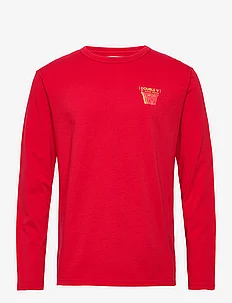 Mel stacked logo long sleeve, Double A by Wood Wood