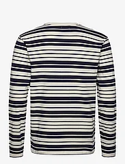 Double A by Wood Wood - Mel stripe long sleeve - t-shirts - off-white/navy stripes - 1