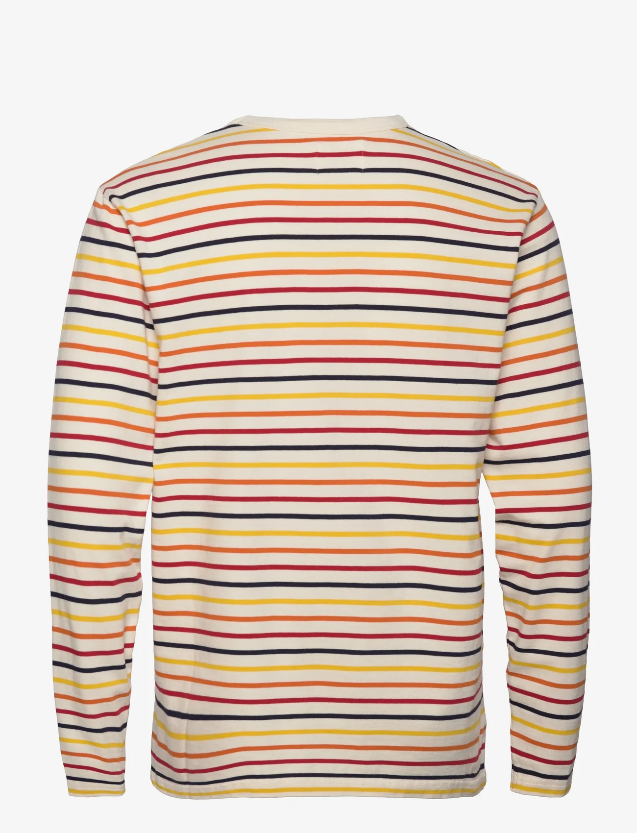 Double A by Wood Wood - Mel stripe long sleeve - langærmede t-shirts - off-white stripes - 1
