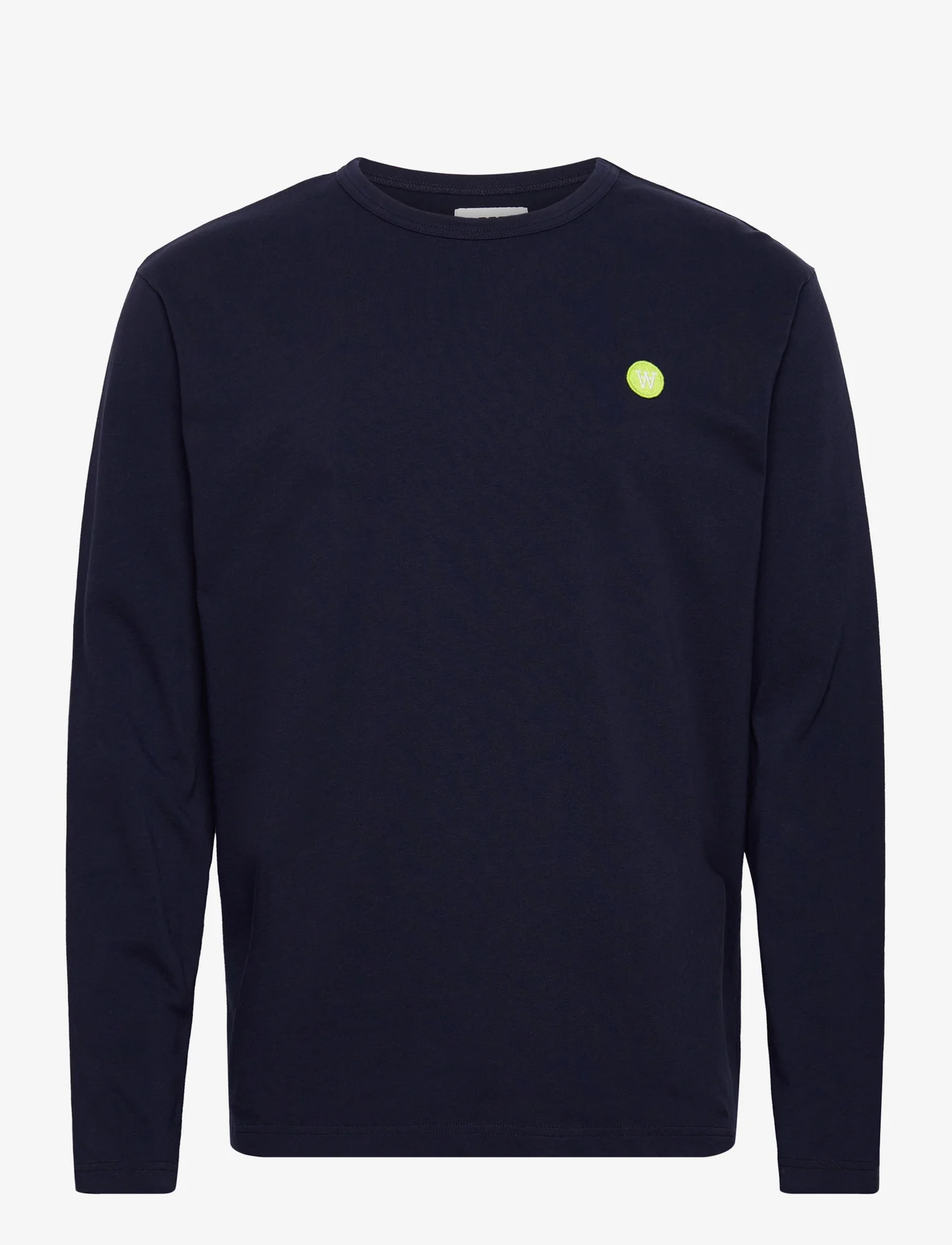 Double A by Wood Wood - Mel long sleeve - langærmede t-shirts - navy - 0