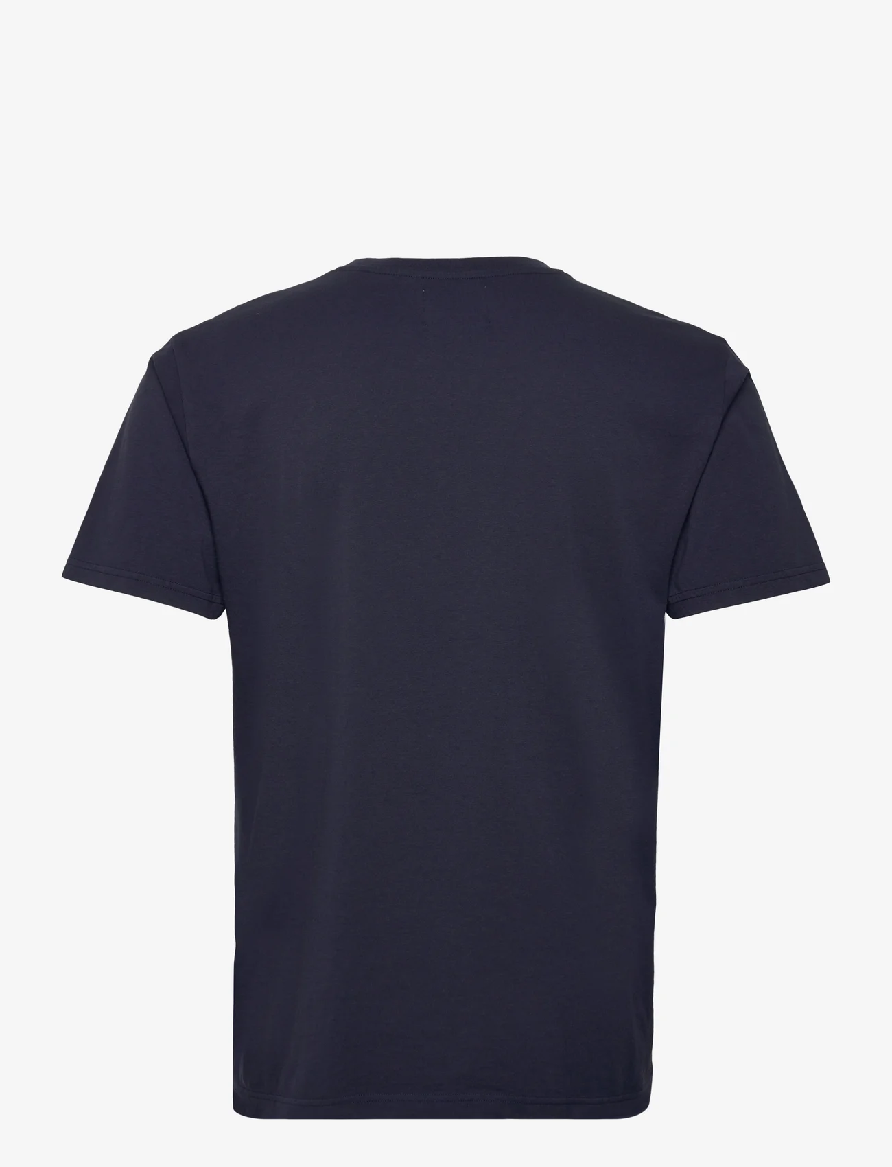 Double A by Wood Wood - Ace logo T-shirt - t-shirts - navy - 1