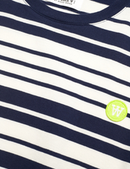 Double A by Wood Wood - Ace stripe T-shirt - short-sleeved t-shirts - off-white/navy stripes - 2