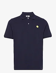 Double A by Wood Wood - Seb pique polo - kortærmede poloer - navy - 0