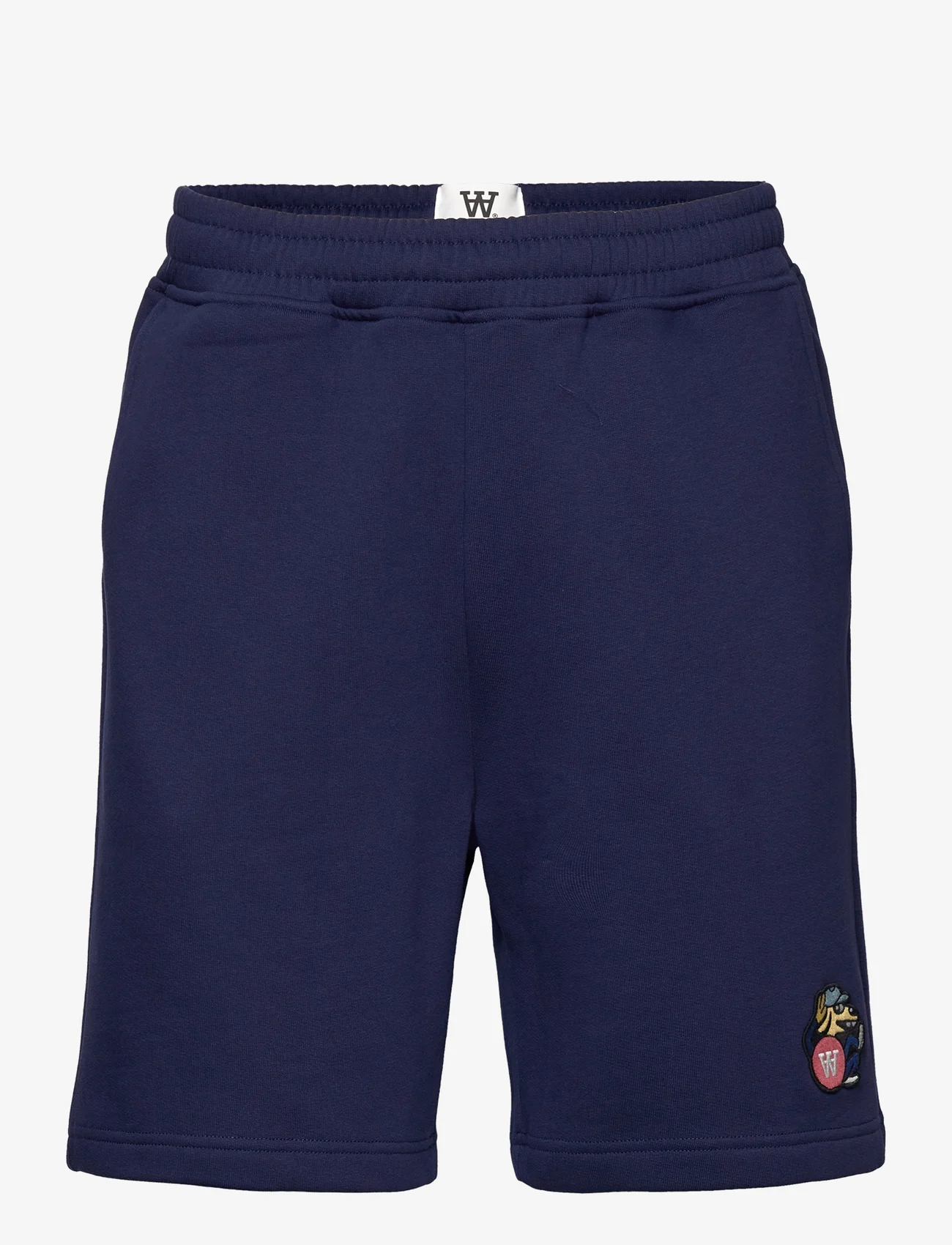 Double A by Wood Wood - Jax doggy patch jogger shorts - mænd - navy - 0