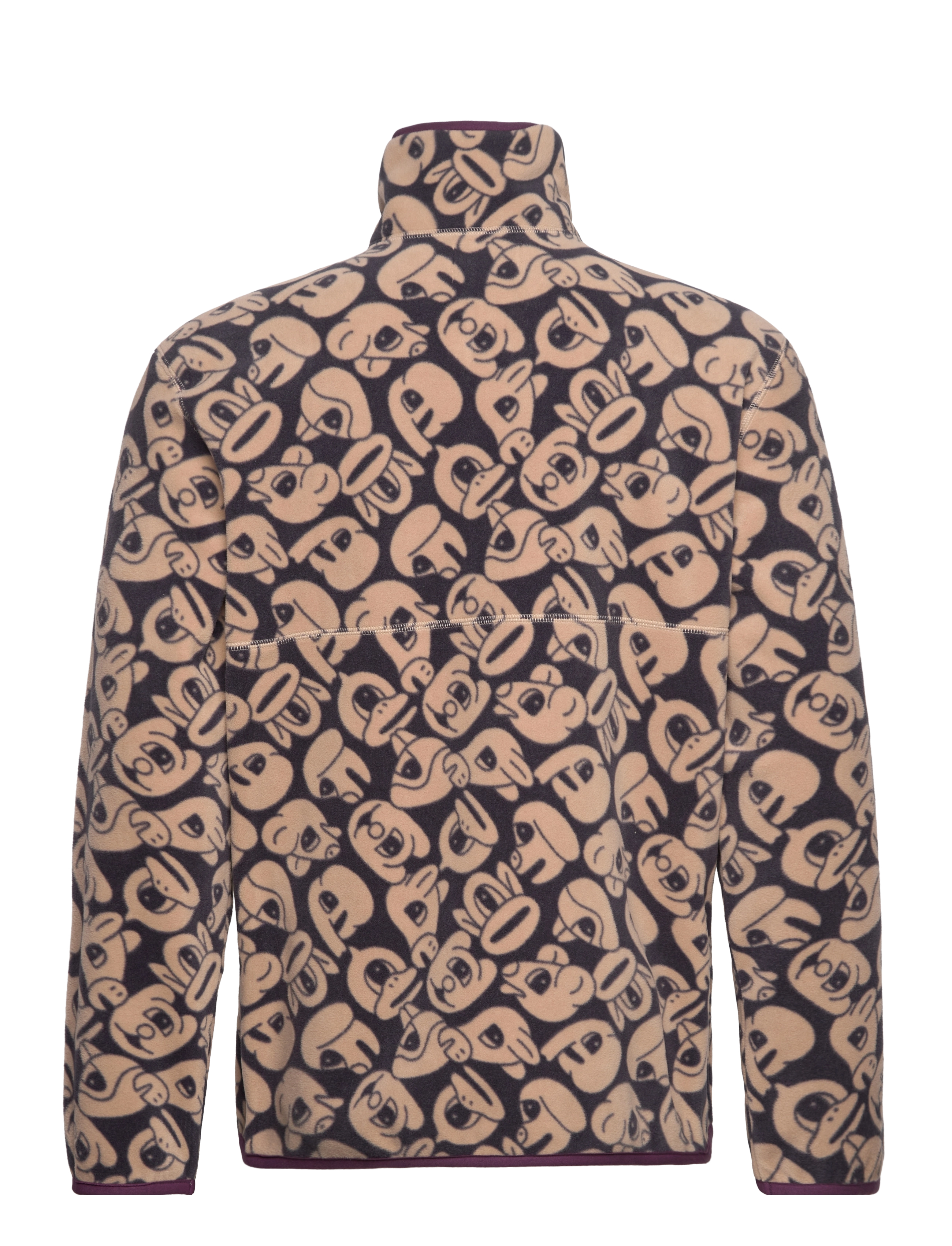 DOUBLE A BY W.W. - Jay zoo zip fleece sweatshirt - taupe - 1