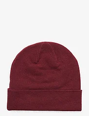 Double A by Wood Wood - Vin patch beanie - kepurės - autumn red - 1