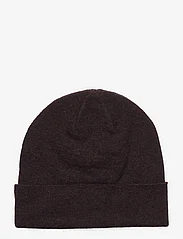 Double A by Wood Wood - Vin patch beanie - beanies - black coffee - 1