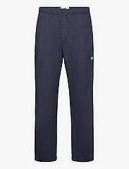 Double A by Wood Wood - Lee herringbone trousers - casual trousers - navy - 0