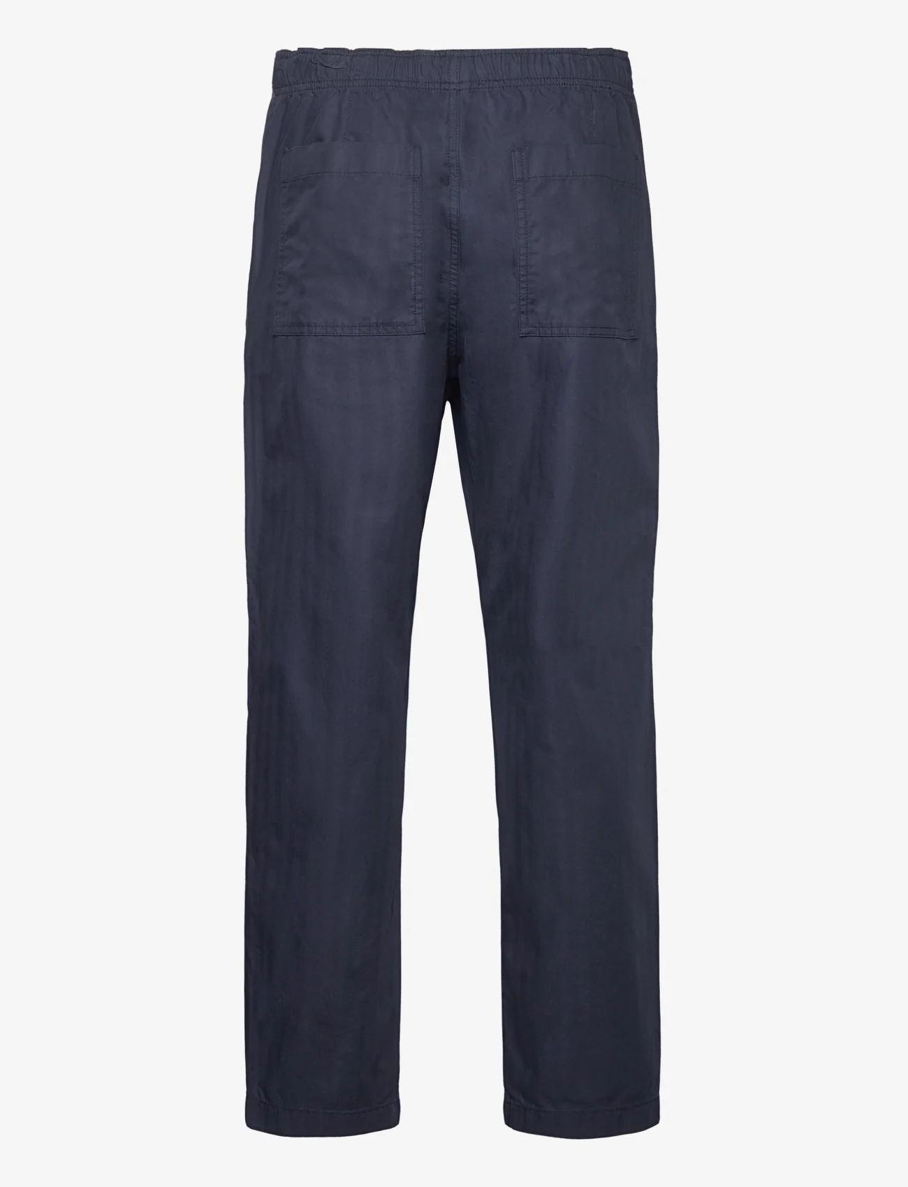 Double A by Wood Wood - Lee herringbone trousers - kasdienio stiliaus kelnės - navy - 1