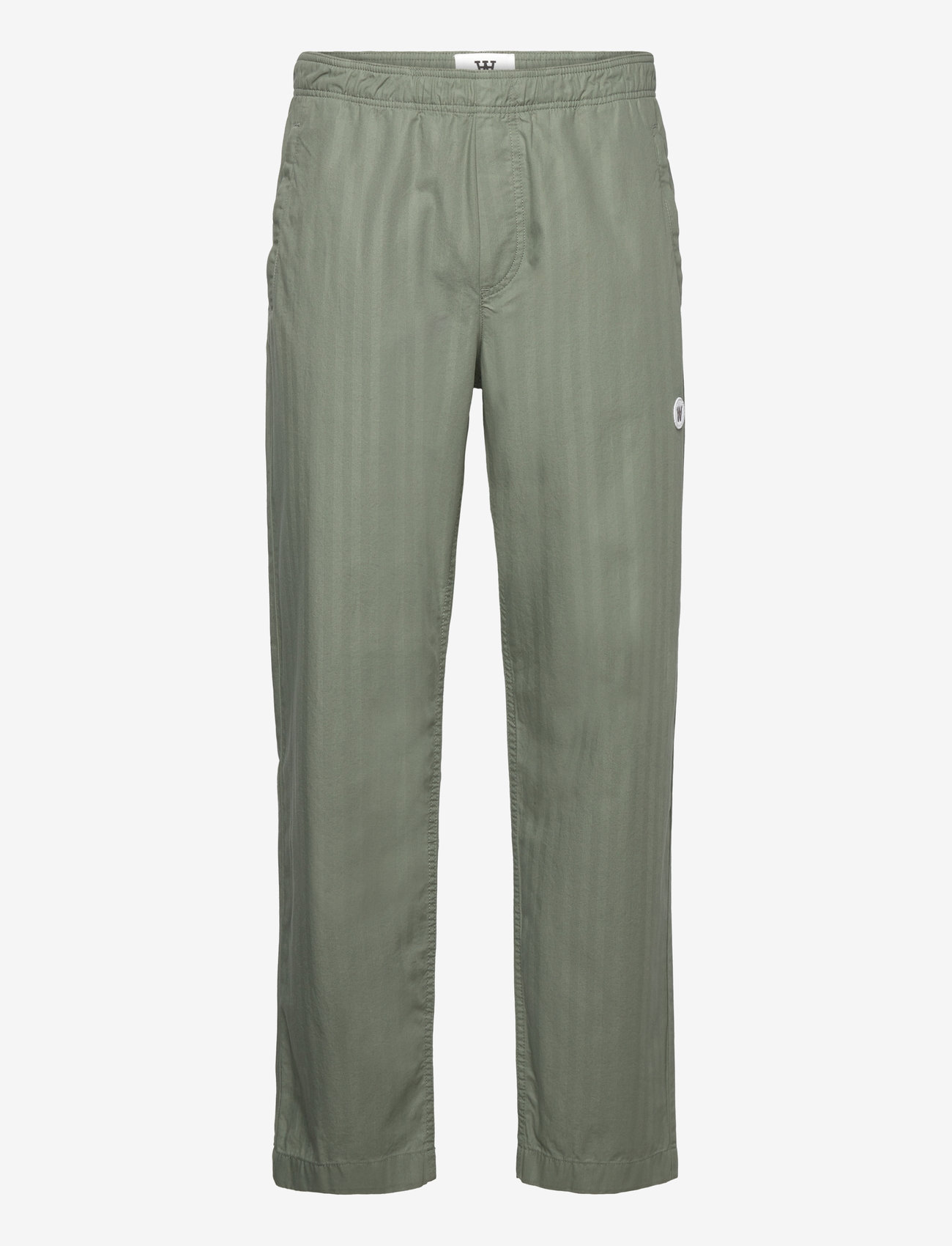 WOOD WOOD - Lee herringbone trousers - casual - olive - 0