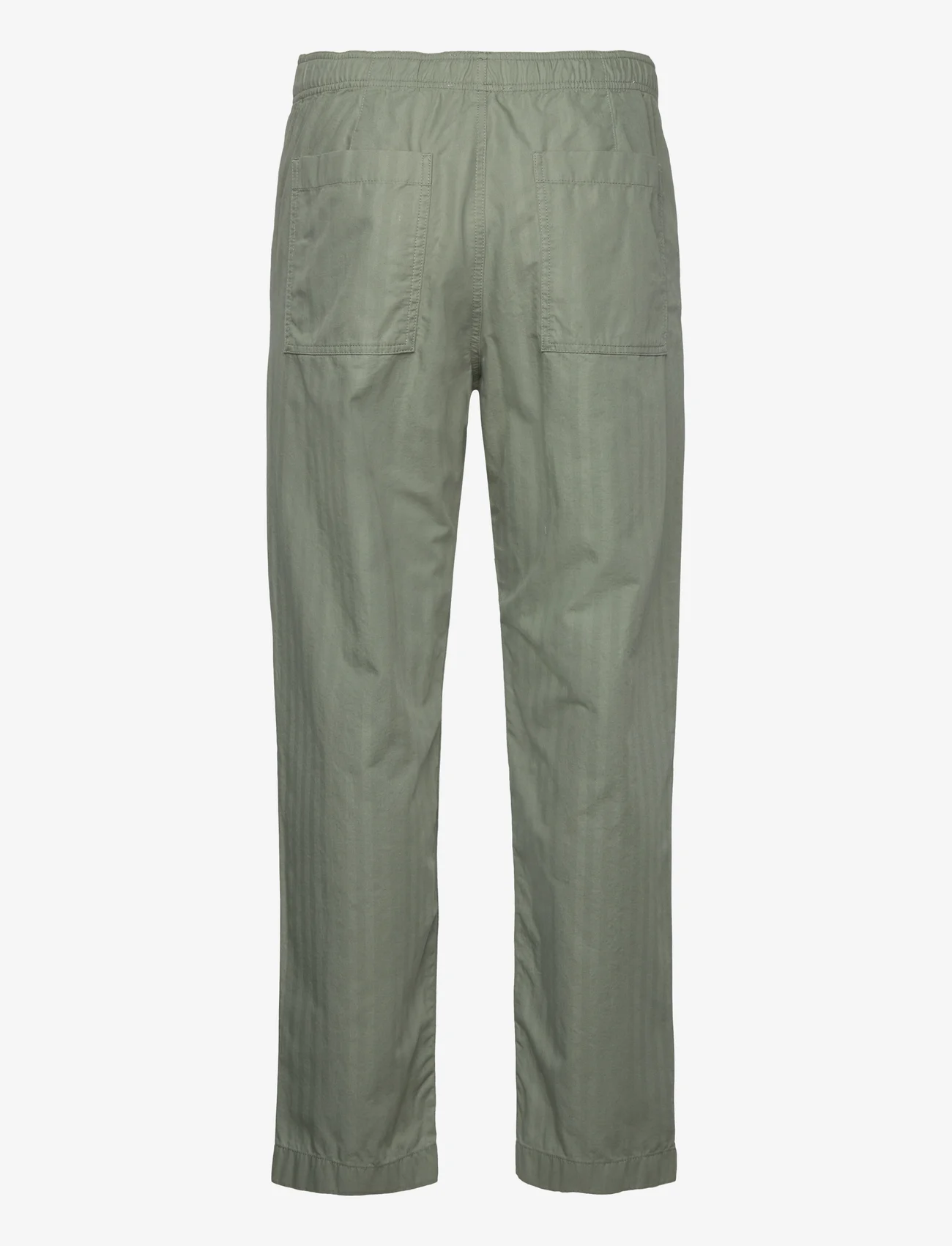 Double A by Wood Wood - Lee herringbone trousers - casual trousers - olive - 1