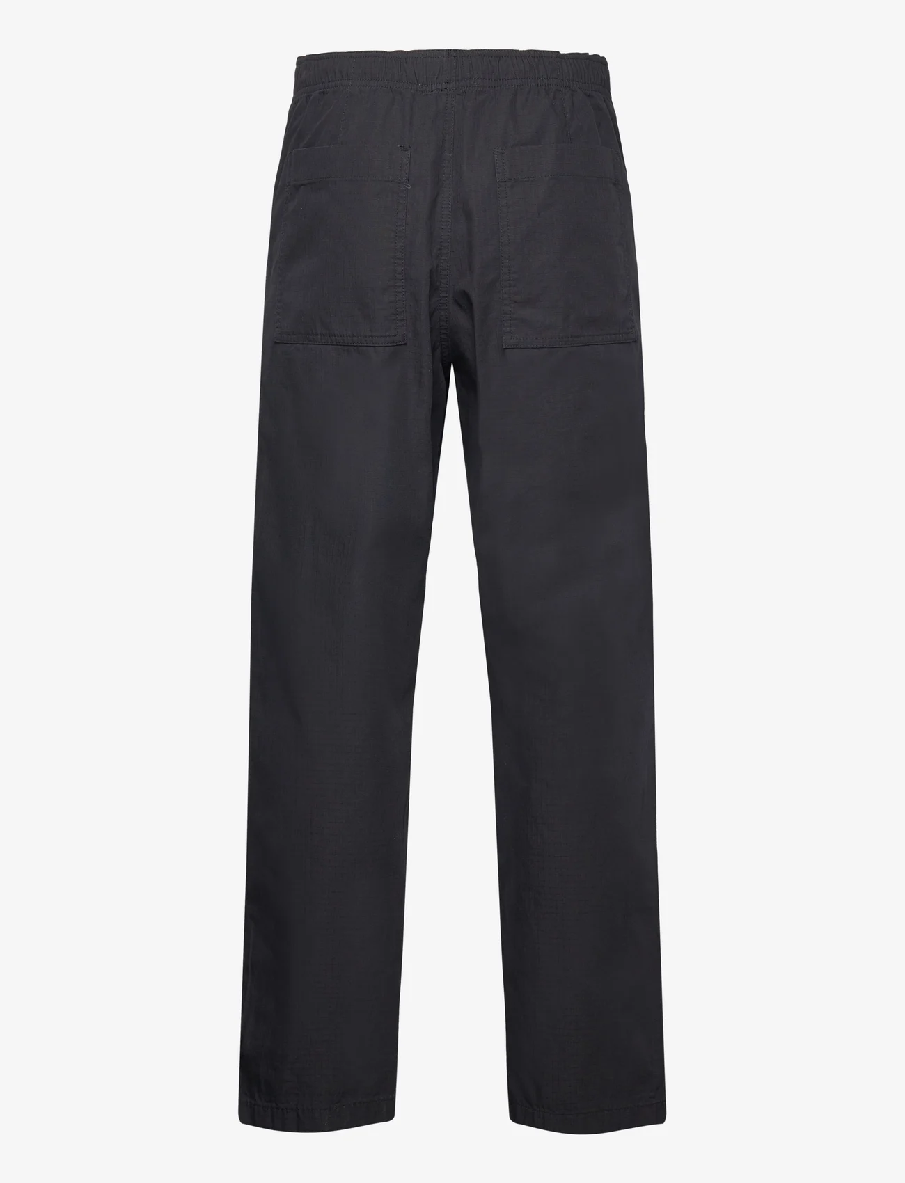 Double A by Wood Wood - Lee ripstop trousers - casual trousers - black - 1