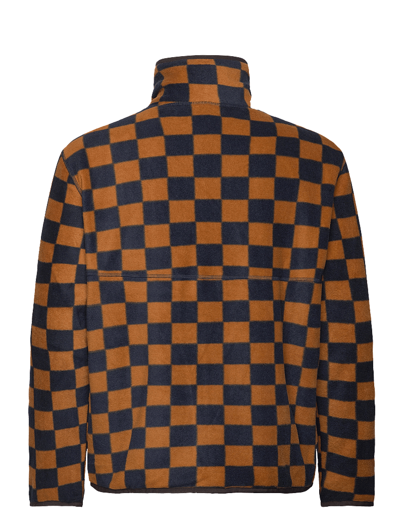 WOOD WOOD - Jay IVY zip fleece - teddytröjor - eternal blue/golden brown aop - 1