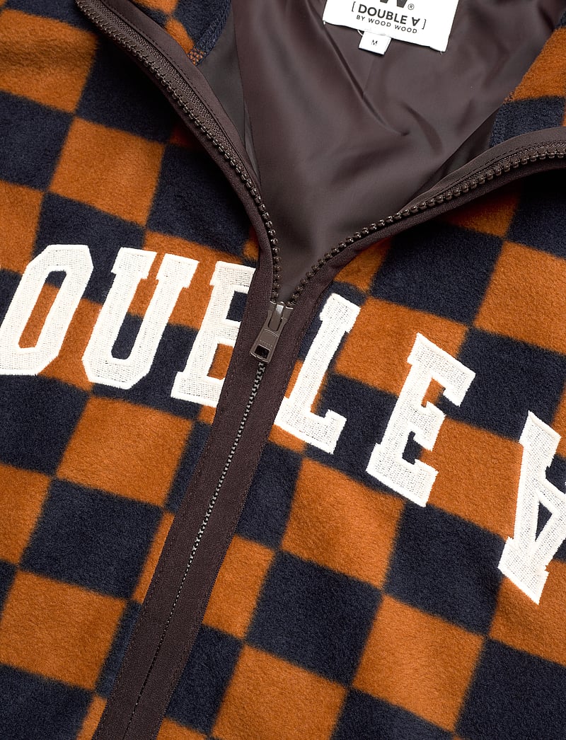 WOOD WOOD - Jay IVY zip fleece - teddytröjor - eternal blue/golden brown aop - 2