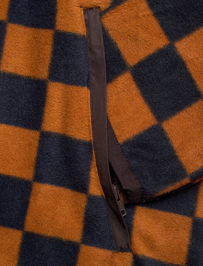 WOOD WOOD - Jay IVY zip fleece - teddytröjor - eternal blue/golden brown aop - 3