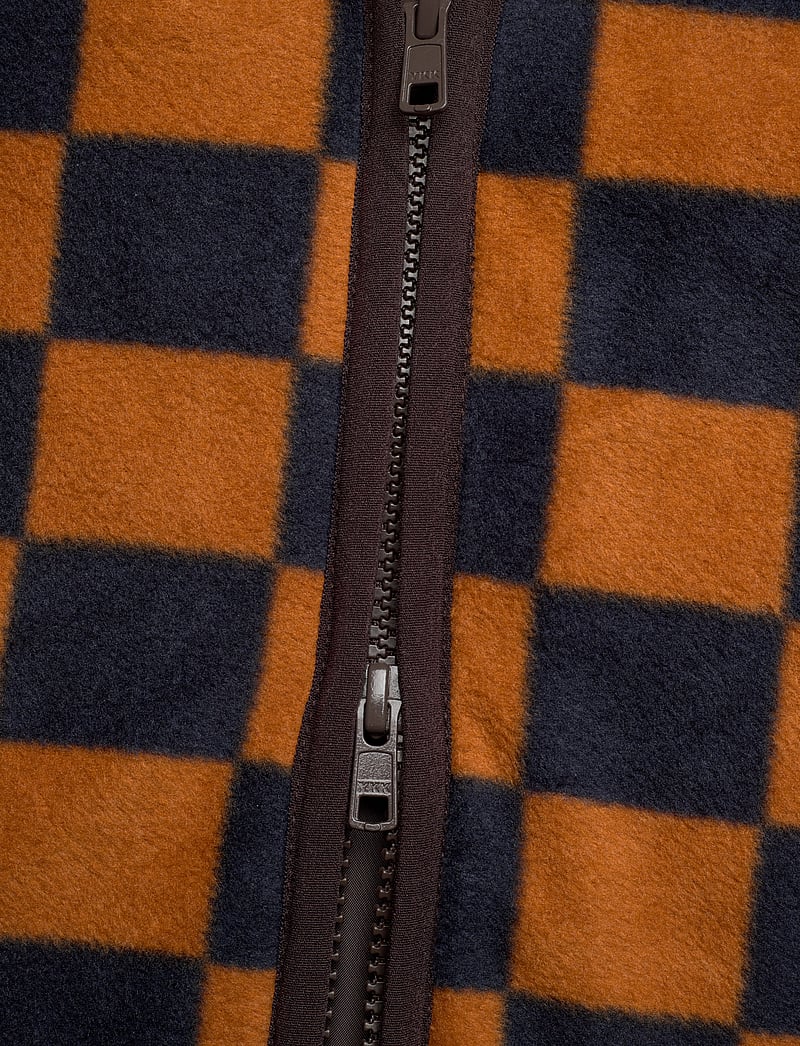 WOOD WOOD - Jay IVY zip fleece - teddytröjor - eternal blue/golden brown aop - 4