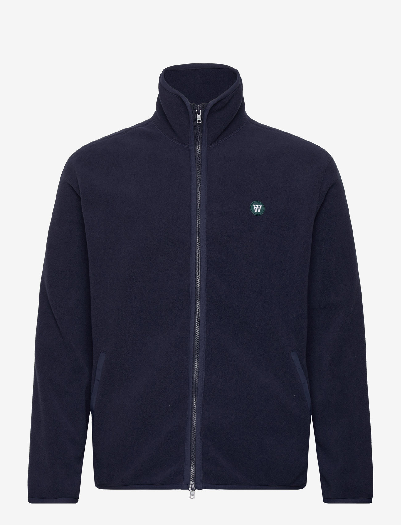WOOD WOOD - Jay patch zip fleece - eternal blue - 0