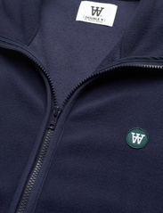 Double A by Wood Wood - Jay patch zip fleece - mid layer jackets - eternal blue - 2