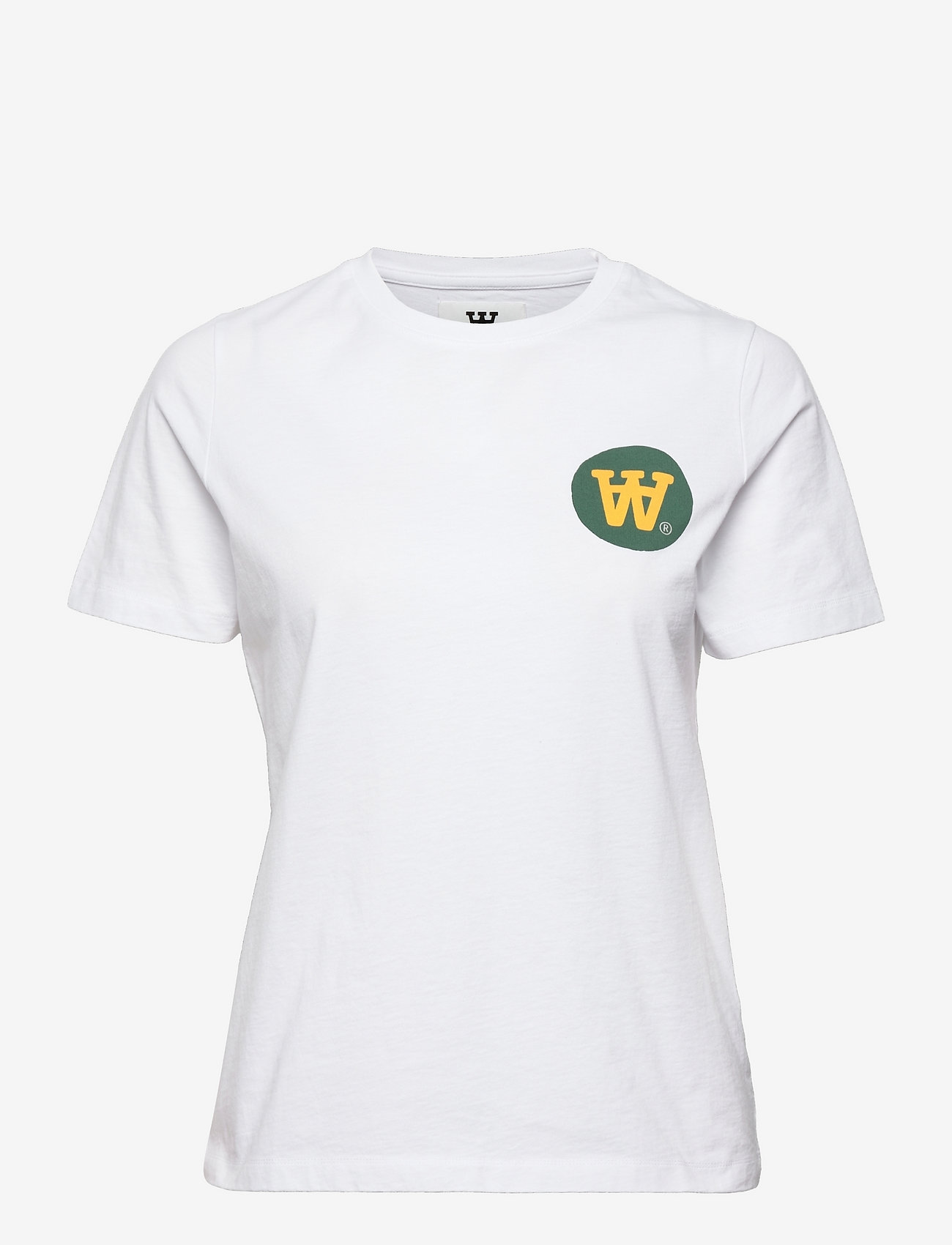 Double A by Wood Wood - Mia Badge T-shirt - white - 0