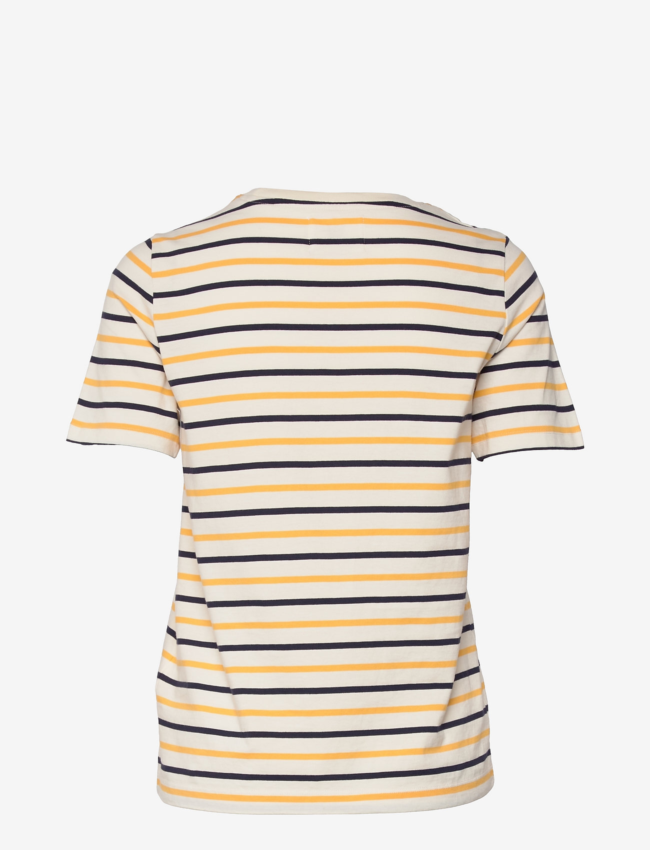 Double A by Wood Wood - Mia stripe T-shirt - off-white/yellow stripes - 1