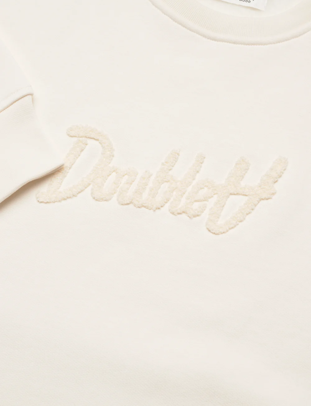 WOOD WOOD - Noel AA Script Embroidery sweatshirt - nach stil kaufen - off-white - 2
