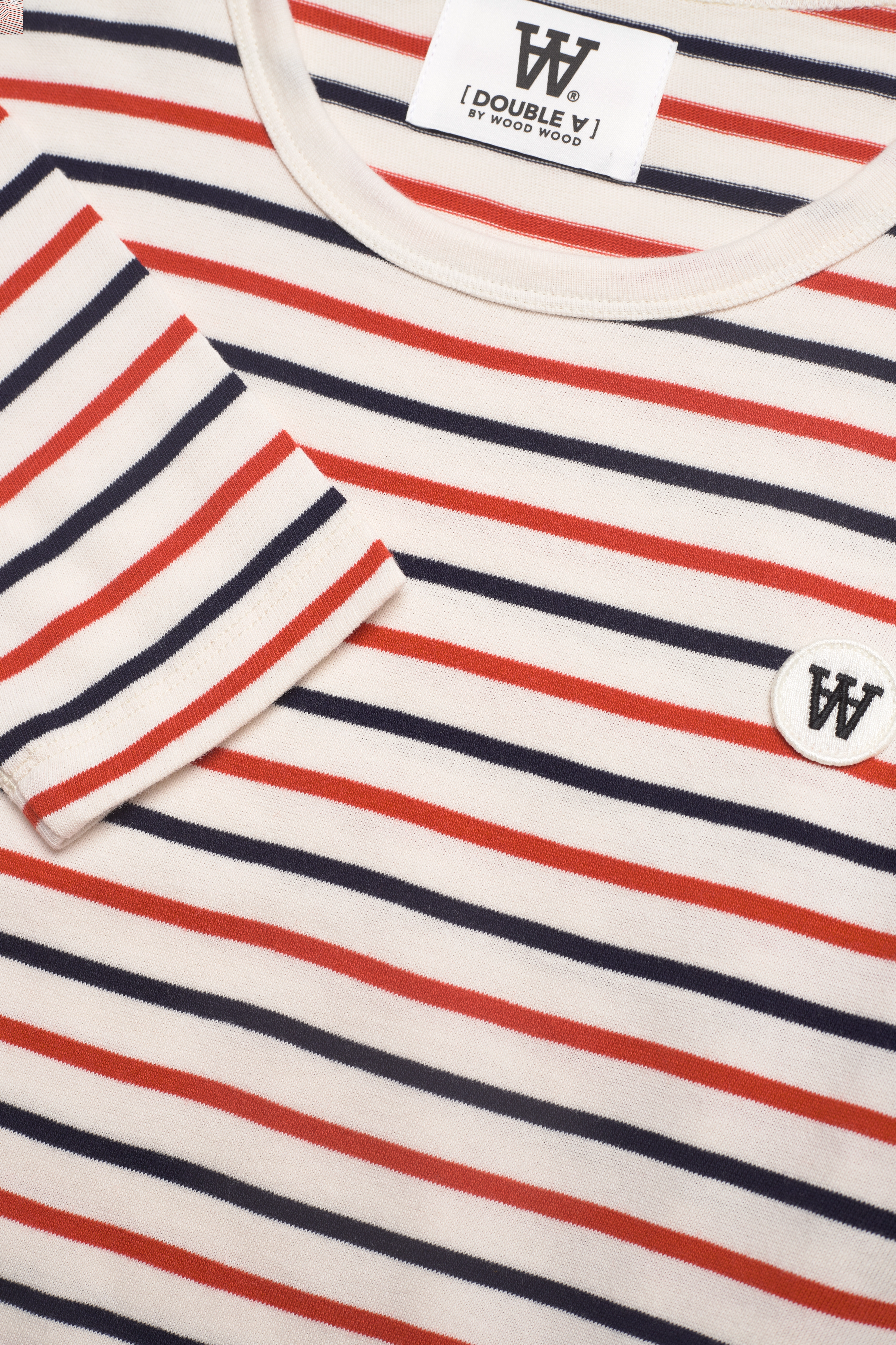 Double A by Wood Wood - Moa stripe long sleeve - off-white stripes - 2