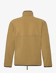 Double A by Wood Wood - Jay Chrome Badge Zip Fleece - mid layer jackets - richard beige - 1