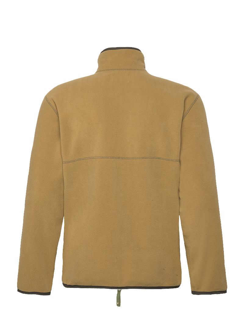 WOOD WOOD - Jay Chrome Badge Zip Fleece - richard beige - 1