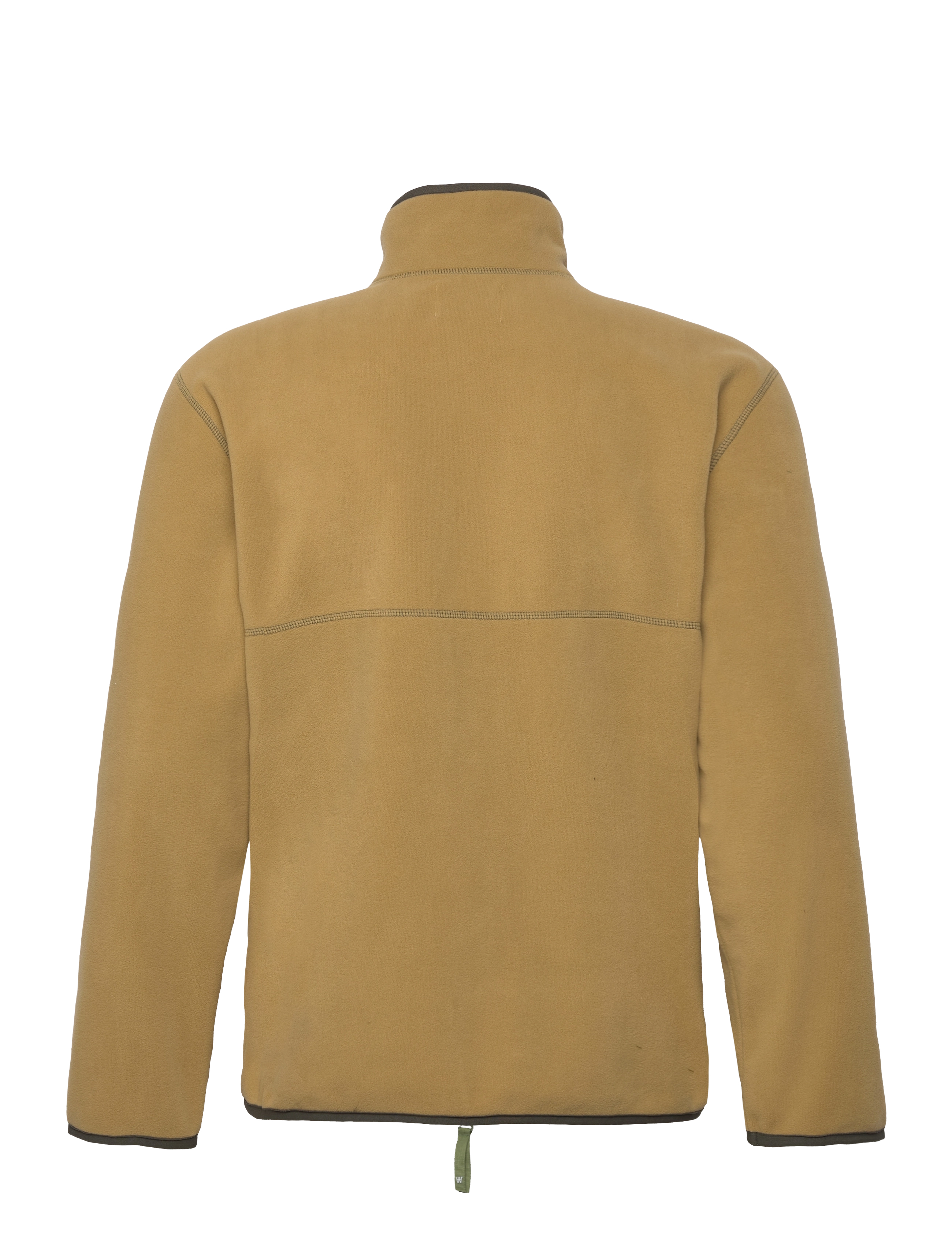 WOOD WOOD - Jay Chrome Badge Zip Fleece - richard beige - 1