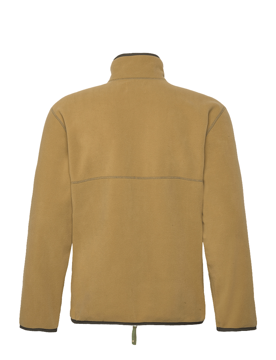 WOOD WOOD - Jay Chrome Badge Zip Fleece - richard beige - 1