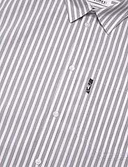 Double A by Wood Wood - Day Striped Shirt GOTS - langærmede skjorter - steel grey - 3