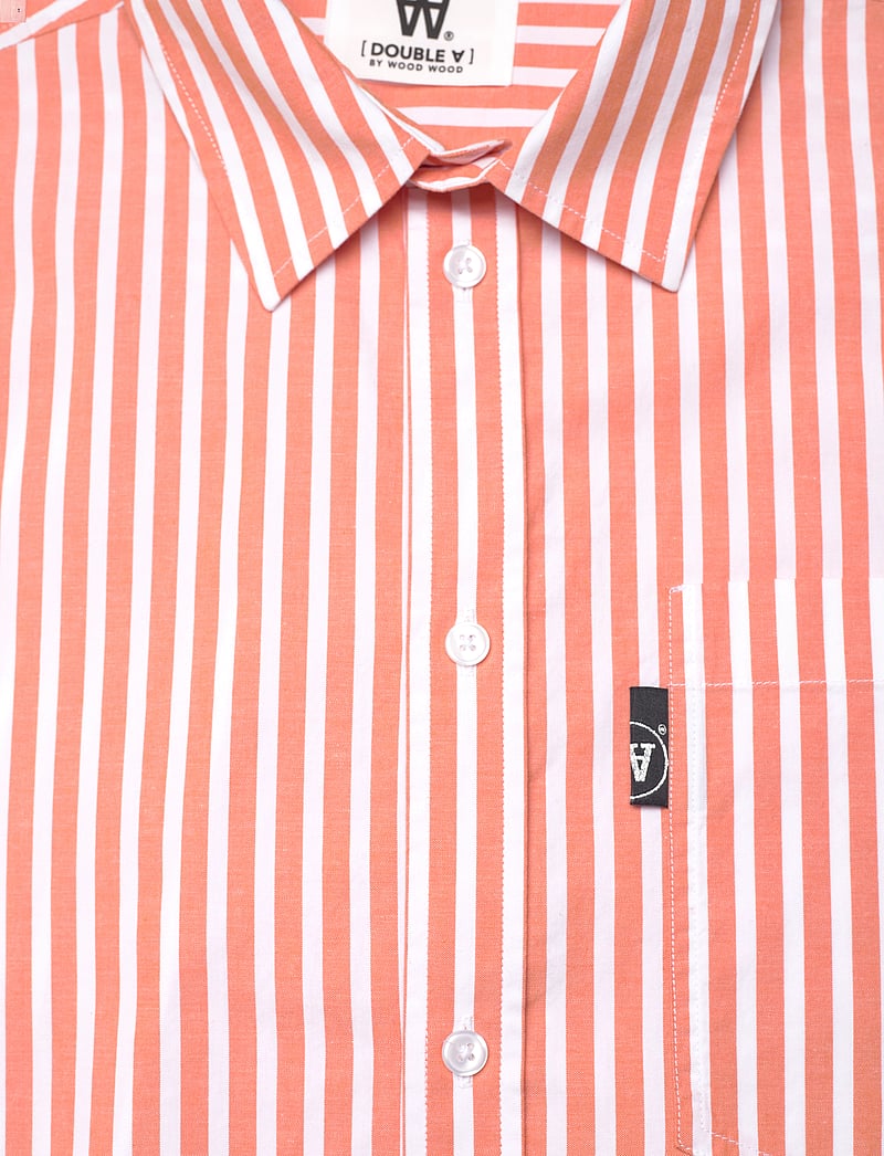 WOOD WOOD - Day Striped Shirt GOTS - langærmede skjorter - tangerine - 2