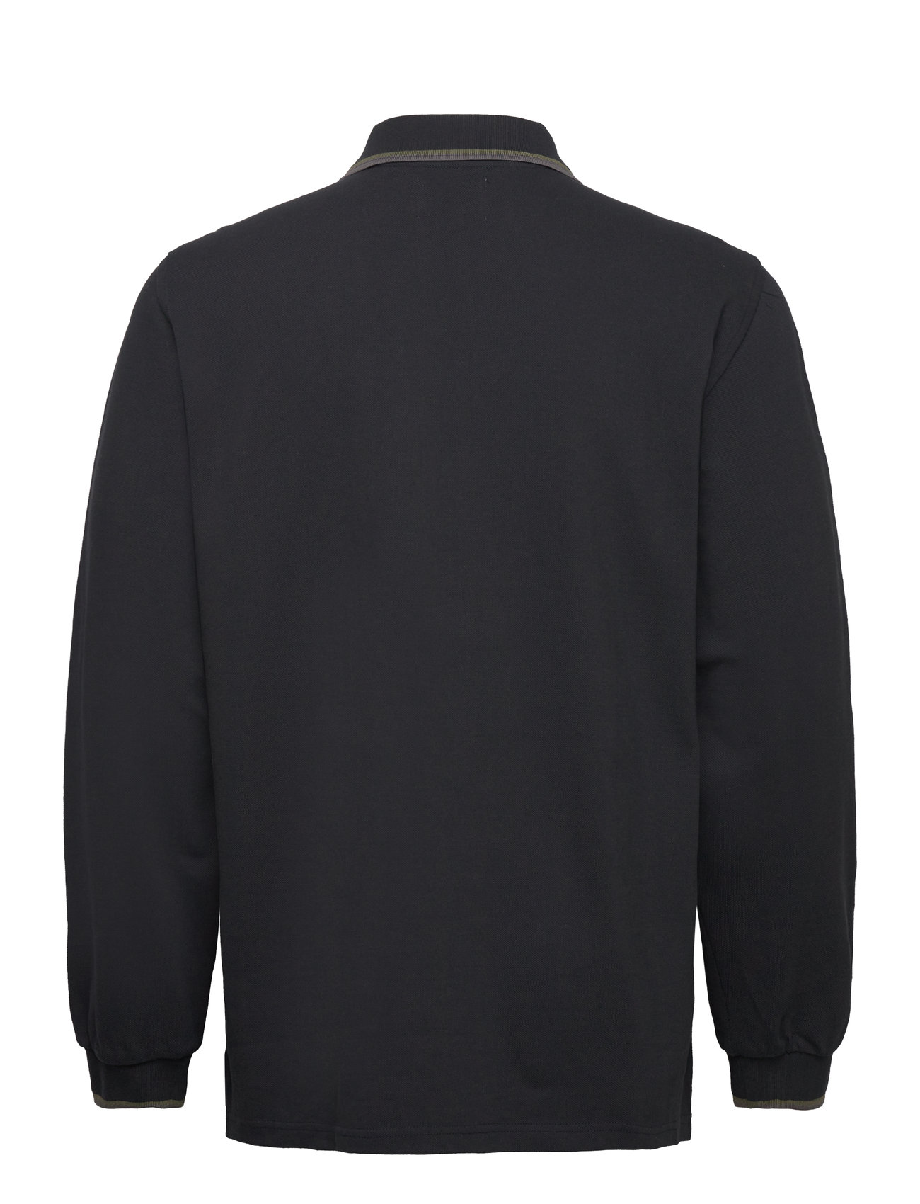 WOOD WOOD - Len Baseline LS Polo GOTS - black - 1