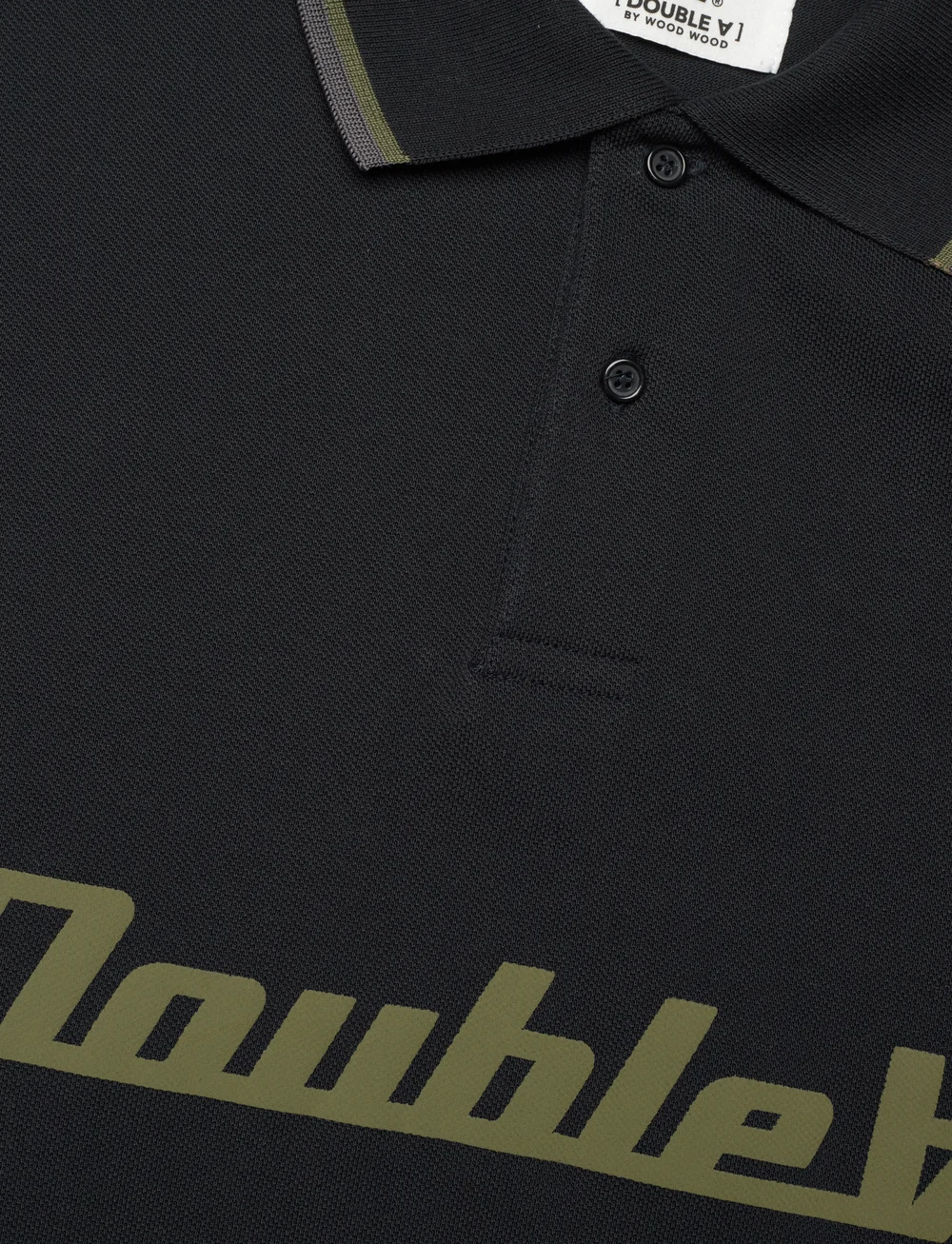 WOOD WOOD - Len Baseline LS Polo GOTS - long-sleeved polos - black - 2