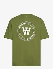 Double A by Wood Wood - Asa Tirewall T-Shirt GOTS - kortærmede t-shirts - fatique green - 0