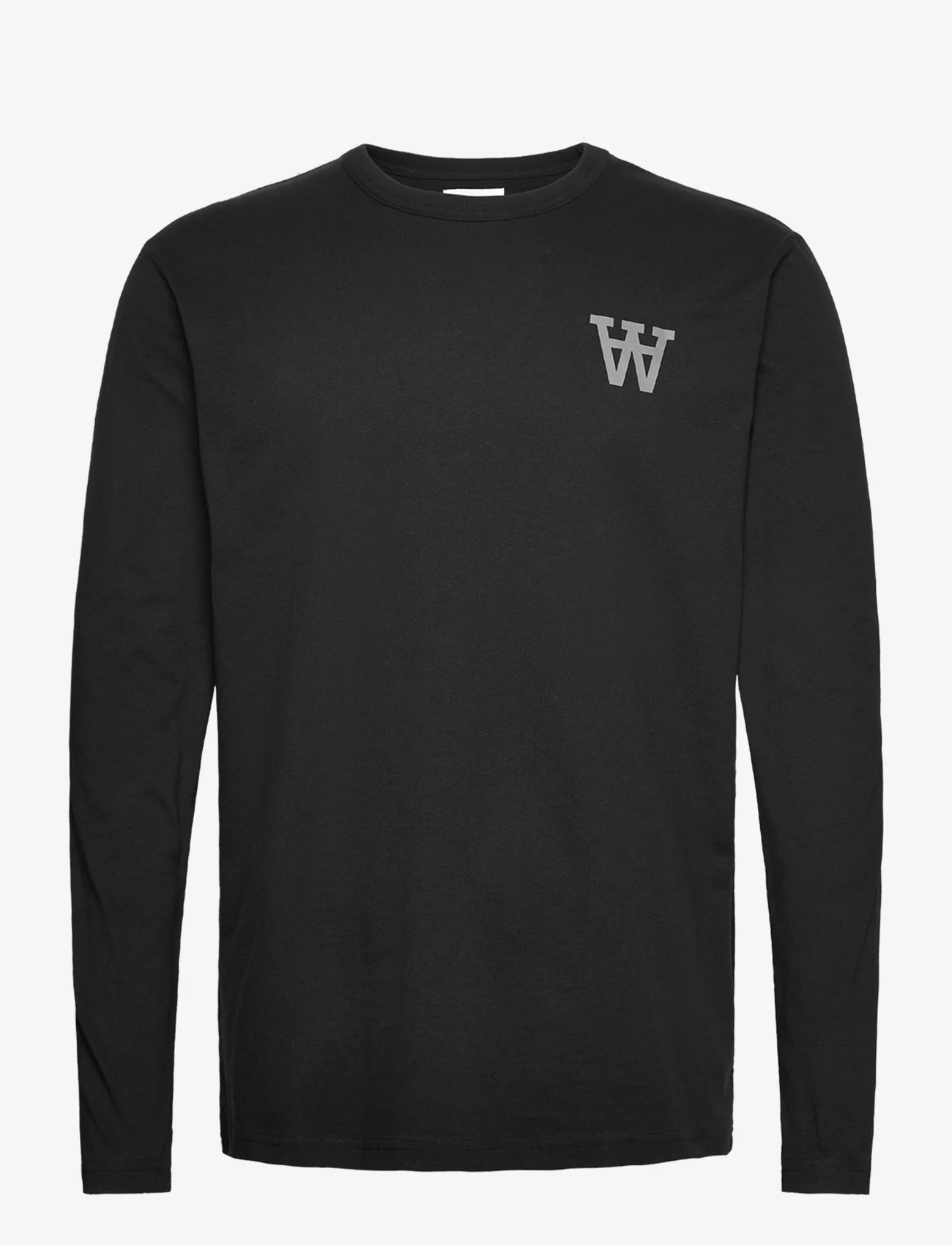 Double A by Wood Wood - Mel Tirewall LS T-Shirt GOTS - t-shirts - black - 0