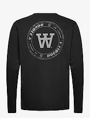 Double A by Wood Wood - Mel Tirewall LS T-Shirt GOTS - langærmede t-shirts - black - 1