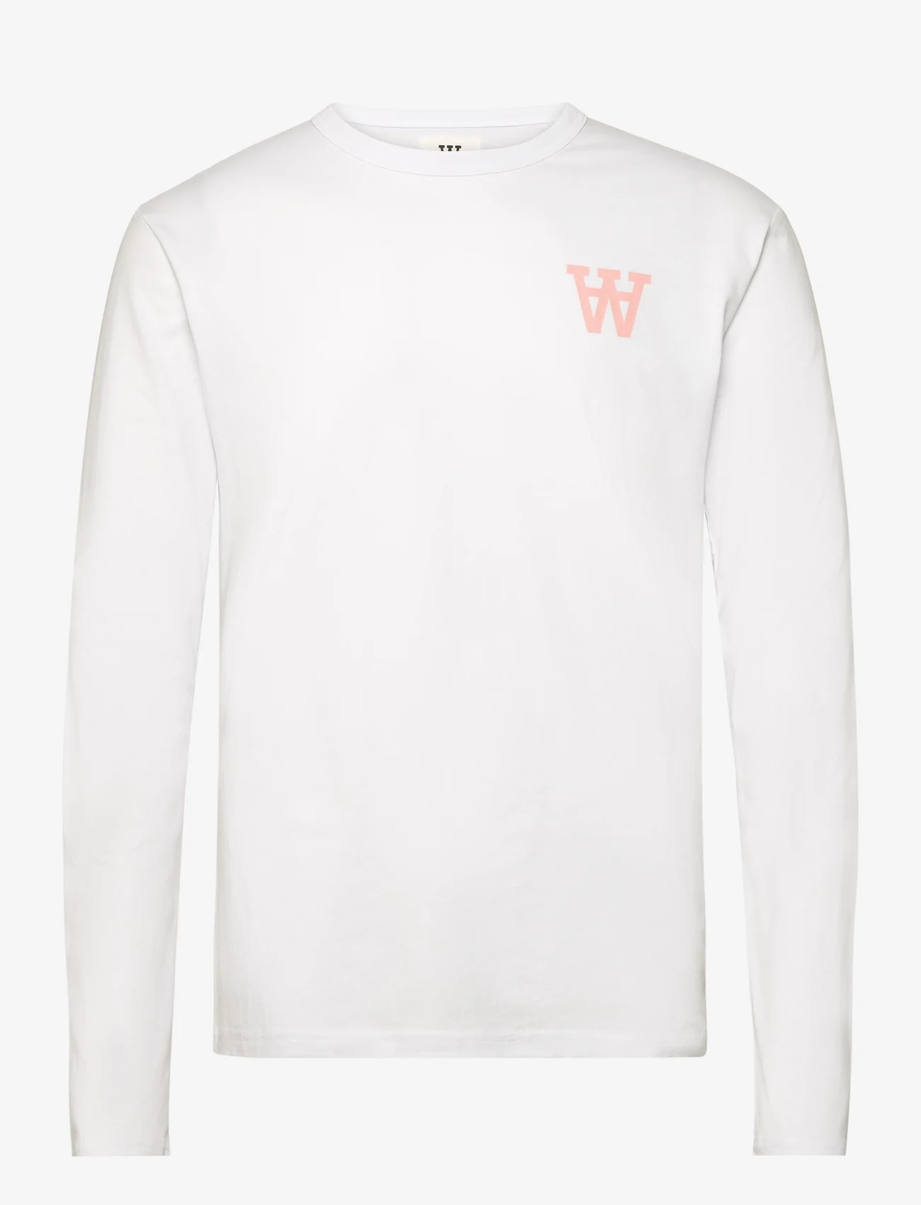 Double A by Wood Wood - Mel Tirewall LS T-Shirt GOTS - langærmede t-shirts - white - 0