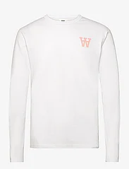 Double A by Wood Wood - Mel Tirewall LS T-Shirt GOTS - t-shirts - white - 0