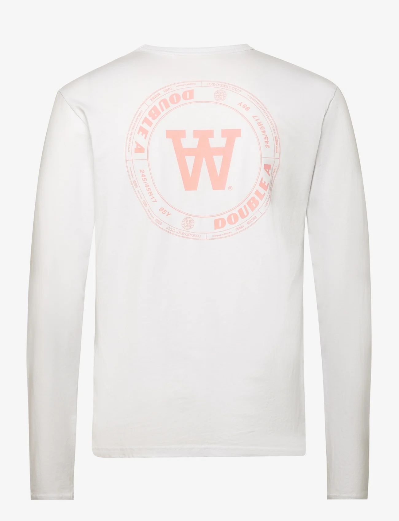 Double A by Wood Wood - Mel Tirewall LS T-Shirt GOTS - langærmede t-shirts - white - 1