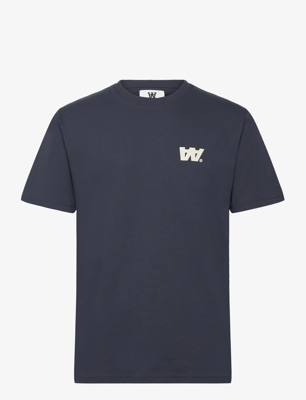 WOOD WOOD - Ace Letter T-Shirt GOTS - short-sleeved t-shirts - navy - 0