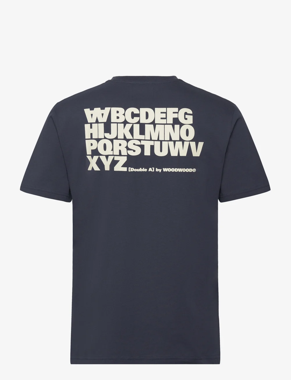 WOOD WOOD - Ace Letter T-Shirt GOTS - short-sleeved t-shirts - navy - 1