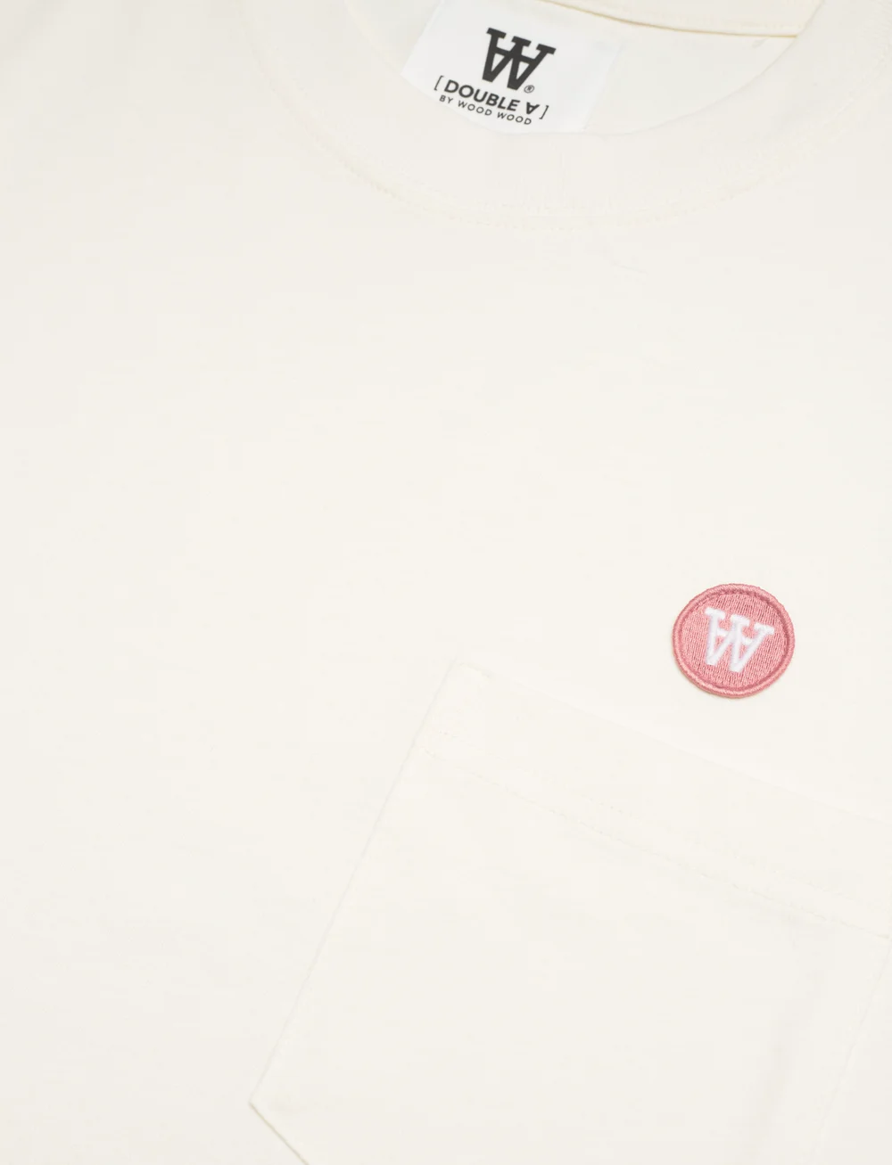 WOOD WOOD - Adi Pocket Resort T-shirt GOTS - kortärmade t-shirts - off-white - 2