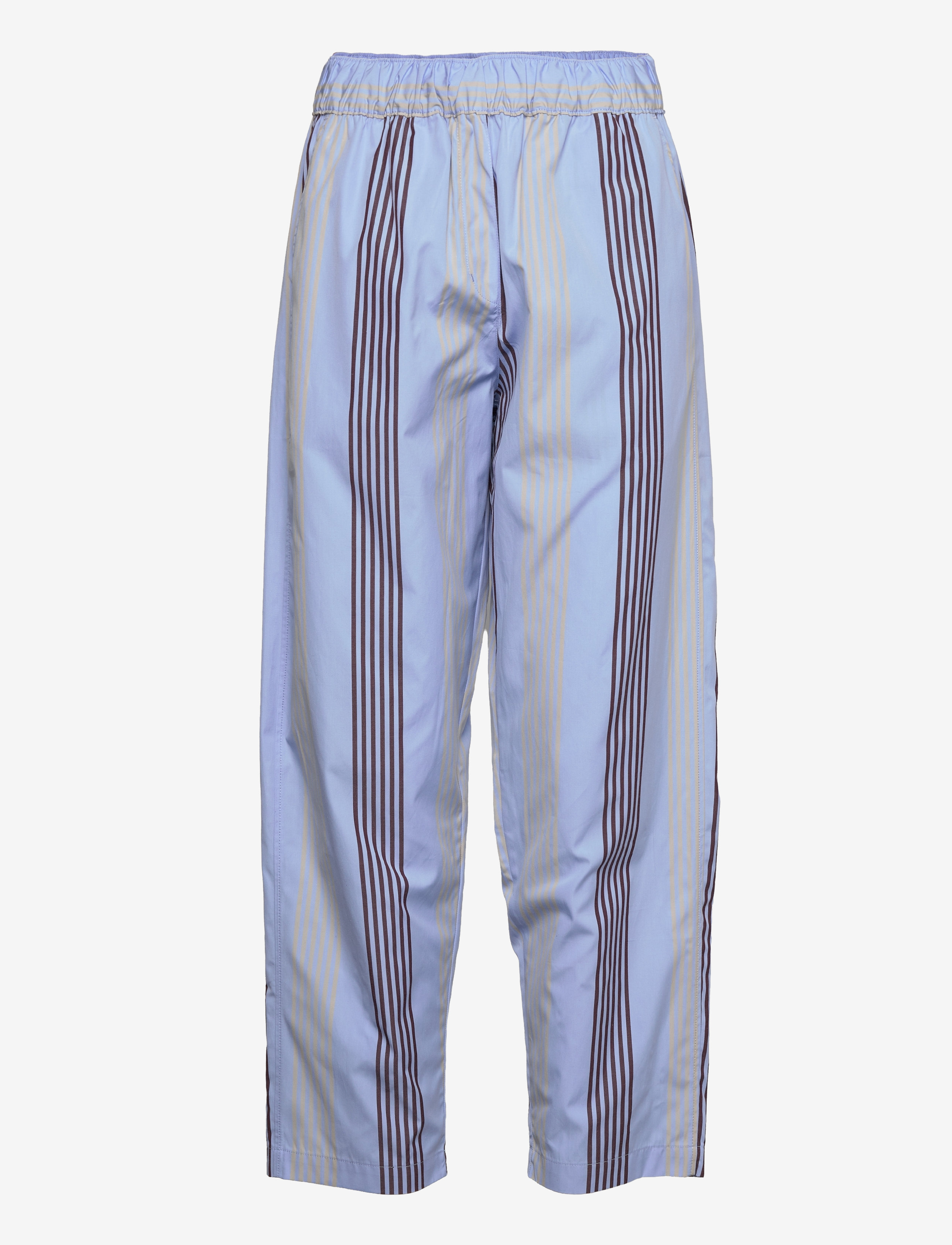Double A by Wood Wood - Louisiana poplin stripe trousers - light blue - 1