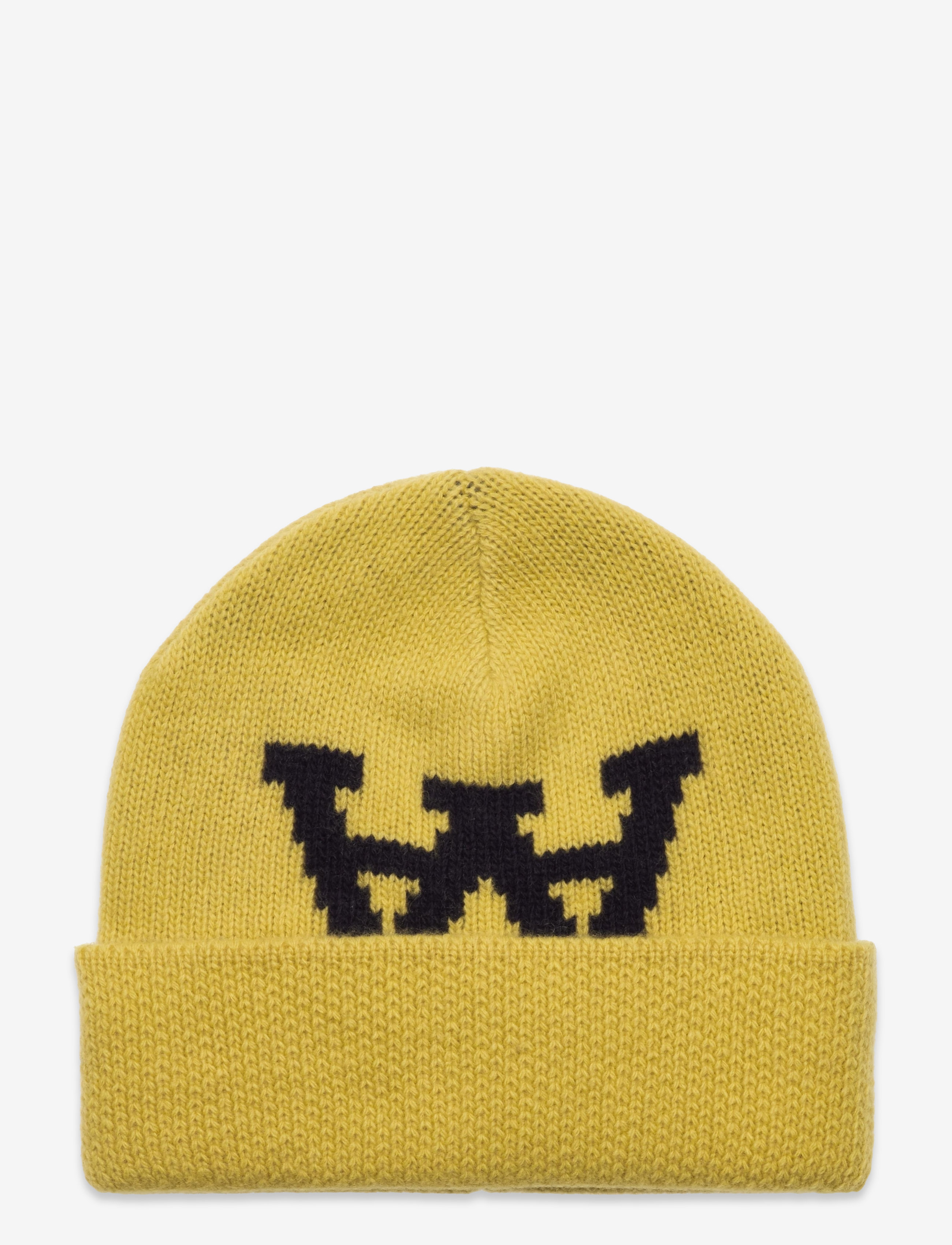 WOOD WOOD Vin Jacquard beanie - Accessoarer - GOLD DUST / yellow