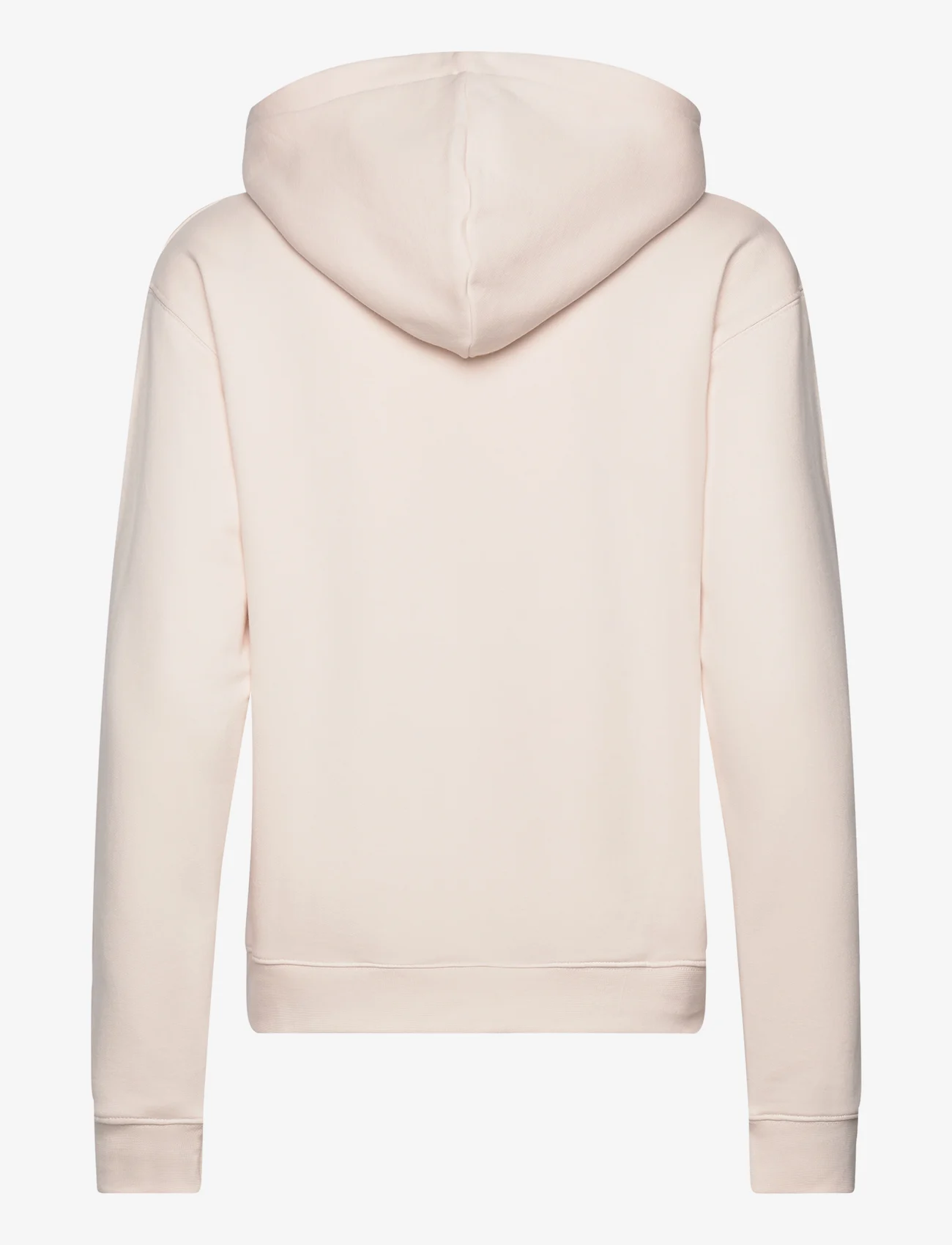 Double A by Wood Wood - Jenn Chest Print Hoodie - sweatshirts & hættetrøjer - almost mauve - 1