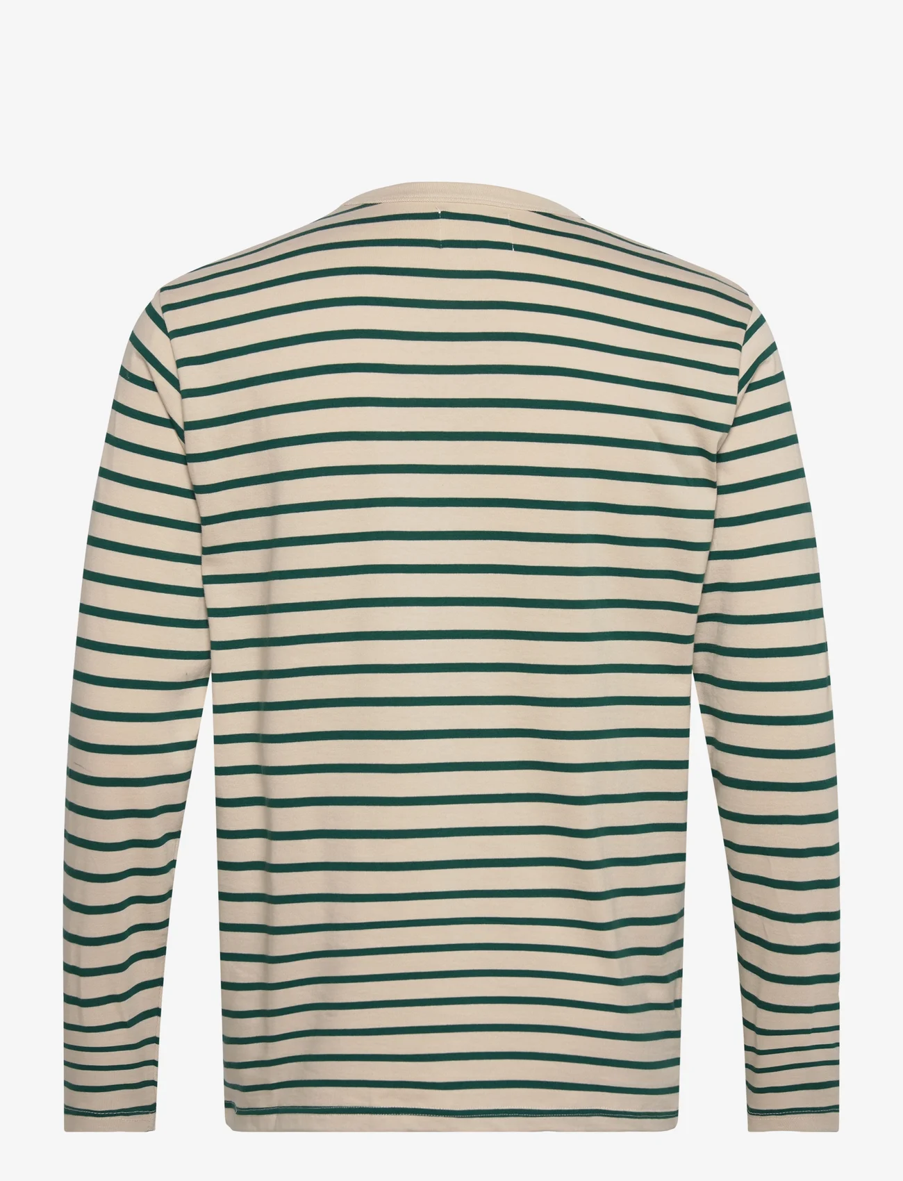 Double A by Wood Wood - Mel longsleeve - långärmade t-shirts - foggy striped - 1
